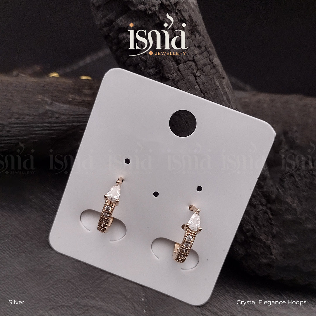 Crystal Elegance Hoops