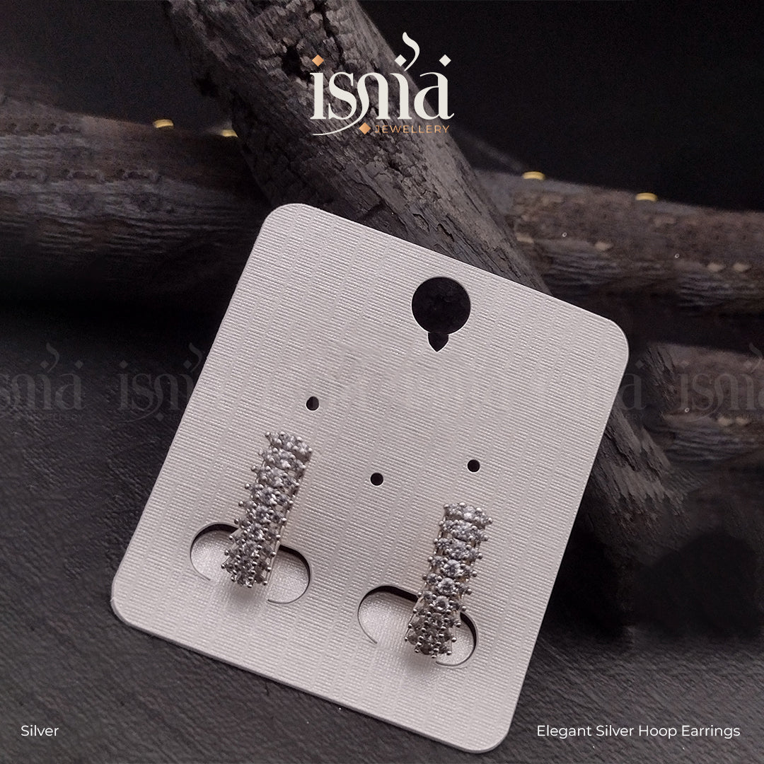 Elegant Silver Hoop Earrings